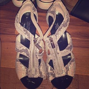 Michael Kors snake print shoes